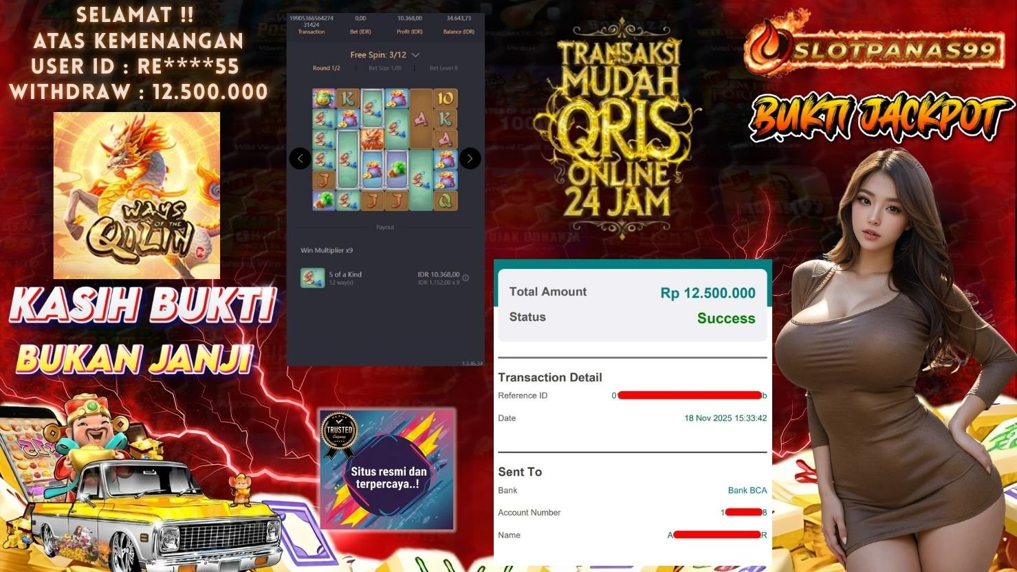 SLOTPANAS99 JACKPOT SLOT WAYS OF QILIN